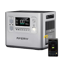 [EU Direct] Aferiy P210 2400W LiFePO4 Draagbare Power Station Met 200W/400W Zonnepaneel,2048Wh Zonne generator LiFePO4 B
