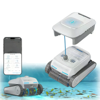 [EU Direct] Airrobo PC200 Draadloze Robotische Zwembadreiniger 10400mAh Batterij 4 Motoren 90° Wandklimmen App Besturing