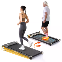 [EU Direct] Akluer 520A A Dubbele Kant Treadmill met Shiatsu Voetmassage, 180° Kantelbare Loopplaat met 5% Hellingshoek,