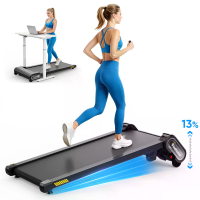 [EU Direct] Akluer H1 Auto Inclinatie onder Bureau Loopband, 4% 13% Hellingshoek Elektrische Loopband, 2.5HP Motor, 6 km