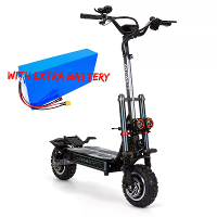 [EU DIRECT] ANGWATT T1 Elektrische Scooter Met 1*Extra Reservebatterij 60V 35Ah 6000W (2*3000W) Dual Motor 11inch Off Ro
