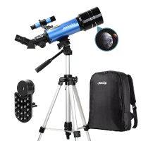 [EU Direct] AOMEKIE 120X 70mm Refractor Astronomische Telescoop met Hoog Statief voor Kinderen Volwassenen Astronomie Be