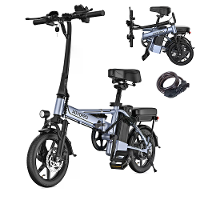 [EU Direct] AOVOPRO E14 Elektrische Fiets 48V 10.4AH Batterij 500W Motor 14inch Banden 45KM Maximale Bereik 120KG Maxima