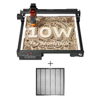 [EU Direct] ATOMSTACK A10 PRO V2 10W lasergraveur 0,01 mm Hoge Precisie voor hout en metaal Donker acrylglas met 400x400