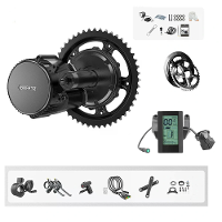 [EU DIRECT] BAFANG BBS01B 48V 250W Mid Motor Conversiekit Elektrische Fietskits met 800S 0 9 PAS Display Scherm 36/42/44