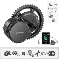 [EU DIRECT] BAFANG BBS02B 48V 750W Middenmotor Conversiekit Elektrische Fietssets met C18 0 9 PAS Display Scherm 36/42/4