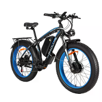 [EU DIRECT] BAOLUJIE DP2602 1 Elektrische Fiets 48V 20Ah Batterij 1000W*2 Dubbele Motor 26 inch Banden 50 65KM Max. Acti