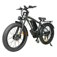 [EU DIRECT] BAOLUJIE DP2602 Elektrische fiets met dubbele schouder ophanging 48V 23Ah 52V 1500W*2 dubbele motoren Aanbev