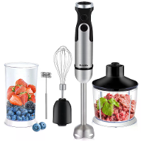 [EU Direct] BioloMix 1200W 5 in 1 Staafmixer Mixer Groente Vleesmolen 800ml Hakker Garde 600ml Smoothiebeker