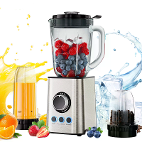 [EU Direct] BioloMix 3 in 1 Smoothie Maker 1300W Persoonlijke Blender met RVS Messen Babyvoeding Molen Sapmaker