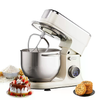 [EU Direct] Biolomix BM606E 1200W 7L Keukenmixers voor Bakken, 1200W DC Motor Stand Mixer met Deeghaak, Garde & Vleesmol