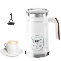 [EU Direct] BioloMix BMF102E Geüpgraded 5 in 1 LED Touch Screen Melkopschuimer voor Lattes & Koffie Heet en Koud Schuim