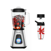 [EU Direct] BioloMix SF701 1300W Smoothie Blender met 1,5L Glazen Pot Persoonlijke Blenders voor Dranken Bevroren Fruit