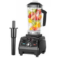[EU Direct] BlitzHome® BH 200D 1600W Blender op aanrecht met 2L BPA vrije pot, 9 fastemmige besturing, timer 1~5 min, 6 
