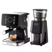 [EU Direct] BlitzHome® CM3171 Espressomachine & NovuLife BG710T Conische Moleneen Set met PID Temperatuurregeling Stoomp