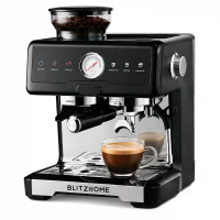 [EU Direct] BlitzHome® CM7080 Espresso koffiemachine 20Bar 2200W met ingebouwde kegelkorrengrindert en conische burr, du