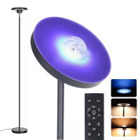[EU Direct] BlitzWill® BWL A11 RGB Uplighters vloerlamp met watergolf effect RGB verlichting boven en onder licht CCT af