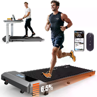 [EU Direct] Bominfit FW 1 Pro Loopband met 6,5% Hellingshoek, Afstandsbediening & Appbediening, 2.25PK Stille Motor, Top