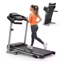 [EU Direct] Bominfit JK106N 2 in 1 vouwbare loopband met 5% vetverbrandende helling, 12 km/u onderdesk wandelpad met har