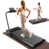 [EU Direct] Bominfit JT51 2 in 1 Loopband met Tablet Houder   2.5PK Stille Motor, Tot 10km/u, Automatische Hellingshoek,