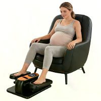 [EU Direct] Bominfit KF02 Mini Onder Desk Elliptische Fiets, 12 Snelheden Zit Fiets Trainer voor Senioren & Volwassenen,
