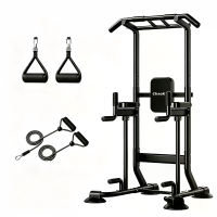 [EU Direct] Bominfit multifunctionele Power Tower Pull up Bar Station Verstelbare Dip Stand Trainingsapparatuur voor thu