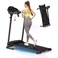 [EU Direct] Bominfit Q30 5 2.5HP 2 in 1 Opvouwbare Loopband   12km/h Snelheid | Drinkbekerhouder | LED Scherm | 120KG Be