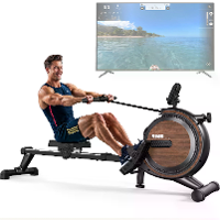 [EU Direct] Bominfit RM5B Magnetische Roeimachine,6KG Ultra Stille Vliegwiel met 16 Weerstandslevels,150KG Max Laadvermo