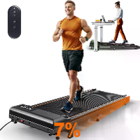 [EU Direct] Bominfit TW 1 Loopband met 7% helling   Topsnelheid 6 km/u, 2.25 Pk stille motor, afstandsbediening, LED dis
