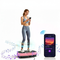 [EU Direct] Bominfit V76 3D Vibratieplaat, 160 kg Zware Hele Lichaam Vibratieplatform voor Lichaamsvorming & Lymfedraina