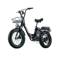 [EU DIRECT] BURCHDA U8 Elektrische Fiets 1000W Motor Aanbevolen Topsnelheid 25KM/H 48V 31.5AH Batterij 20inch Banden 200