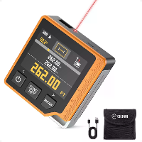 EU Direct CIGMAN CD 80 Laser Tape Measure 80M Digitale Meetapparaat LCD Achtergrondverlichting Oplaadbaar USB C Hellings