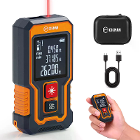EU Direct CIGMAN CD 80T Laser Rolmeter 262 ft Bereik ±1/16 in Nauwkeurigheid Compact Ontwerp USB C Oplaadbaar Verlicht L