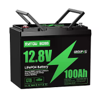 [EU Direct] DATOUBOSS 12V 100Ah Lifepo4 accupakket,1280Wh lithiumbatterij,ingebouwd intelligent BMS,ondersteunt 4 series