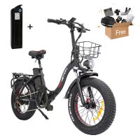 [EU DIRECT] DRVETION CT20 Elektrische Fiets 48V 20AH*2 Dual Samsung Batterijen 750W Motor 20*4.0Inch Vette Banden Vouwba