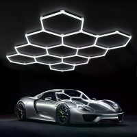 Elfeland 11 Cel Garage Verlichting Hexagon Lamp 6500K LED Buis Honingraat Barbershop Plafondverlichting Voor Werkplaats