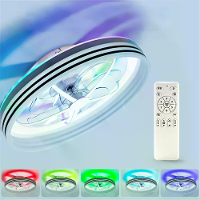 [EU Direct] Elfeland 50CM 93W LED Slimme Plafondventilator Licht Met 6 Windsnelheden Dimbare CCT 2700K~6500K Muziek Sync