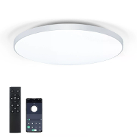 [EU Direct] Elfeland 50W 37cm LED Slimme Plafondlamp Afstandsbediening Stofdicht 3000K~6000K Dimbare Plafondlamp Voor Wo