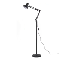 [EU Direct] Elfeland AC100 240V LED Lange Arm Vouwbare Vloerlamp Moderne Staande Lamp Bedlamp met Slimme RGB LED bulb vo