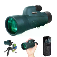 [EU Direct] ESSLNB 12X 50MM Waterdichte Monoculaire Spottingscoop met Statief Telefoonadapter ES4030 B