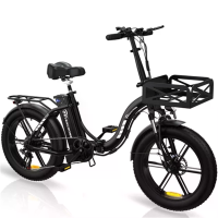 [EU Direct] EVERCROSS EK6 Elektrische Fiets 48V 15AH Batterij 250W Motor 20 inches Banden 45 90KM Max Milage 120KG Max L