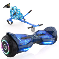 [EU Direct] EVERCROSS EV2 KT App geactiveerde Bluetooth zelfbalancerende scooter met zitje 3 pedaallampen 24V 4AH batter