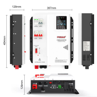 [EU Direct] FCHAO 030KHP 24V/48V 4.4KW/5.5KW Puur Sinusvormig Solar Inverter met Wifi Connector, MPPT Charge Controller