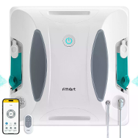 [EU Direct] FMART W6 Raamreinigingsrobot,3800Pa krachtige zuigkracht,dubbele ultrasone waterspray,AI SLAM navigatie,app