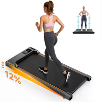 [EU Direct] Formill FT33 Wandelpad Onder Bureau Loopband, 1 6 km/u Ruimtebesparende Elektrische Loopmachine met 12% Hell