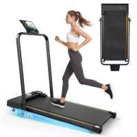 [EU Direct] Formill FT41 Opvouwbare Wandelband met 12% Hellingshoek, 10 km/u Dual Mode Hardlopen Pad voor Thuis en Kanto