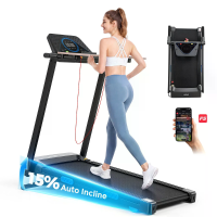 [EU Direct] Formill PB602A Slim Vouwbare Loopband met 15% Automatische Hellingshoek, 3.0 HP Stille Motor & FitShow App,