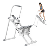 [EU Direct] Formill QK7906 Trapstepper 150KG Thuis Fitness Klimmachine Vouwmachine met Verstelbaar Handvat & Pedaalen LC