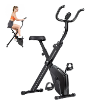 [EU Direct] Formill YZJ508 Magnetische Hometrainer   6KG Vliegwiel,Max Belastbaarheid 150KG,Dubbele Riemaandrijving & Re
