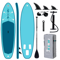 [EU Direct] FunWater 320*82*15 cm Opblaasbaar Stand Up Paddleboard Belasting 180 KG Anti slip Sterke Stabiliteit Surfboa